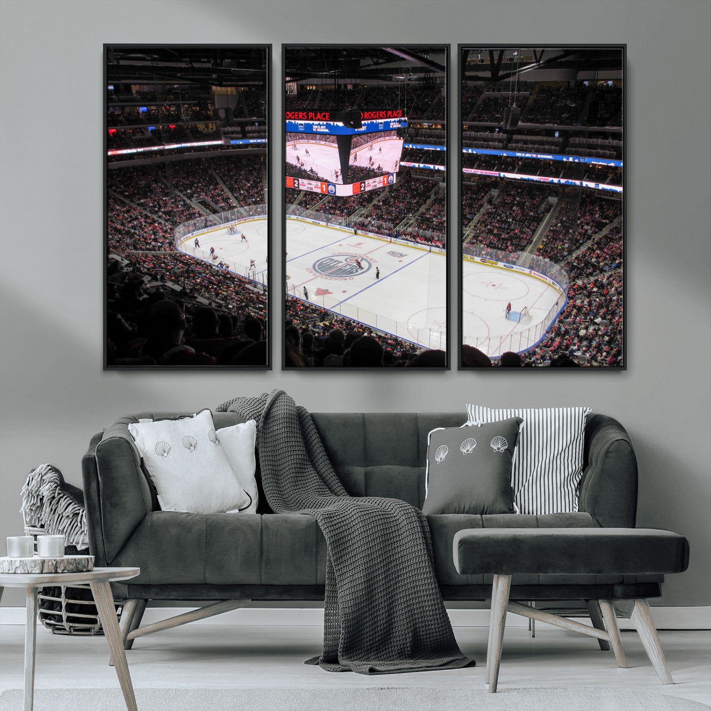 MGV-FC-48X32-3P - Rogers Place Edmonton Oilers Ice Hockey Stadium Wall Art, Rogers Place Edmonton Oilers Wall Art