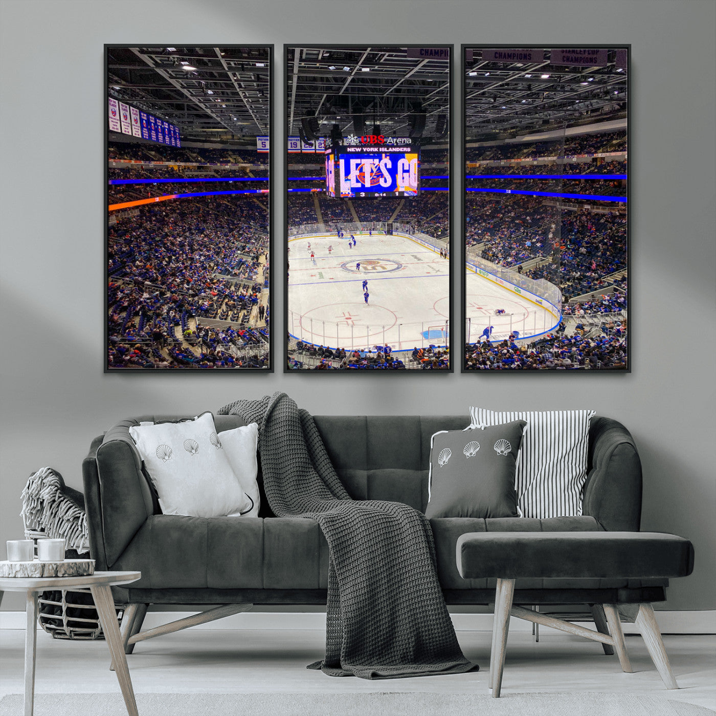 MGV-FC-48X32-3P - UBS Arena Elmont New York Islanders Ice Hockey Wall Art, UBS Arena Elmont Wall Art Canvas Print