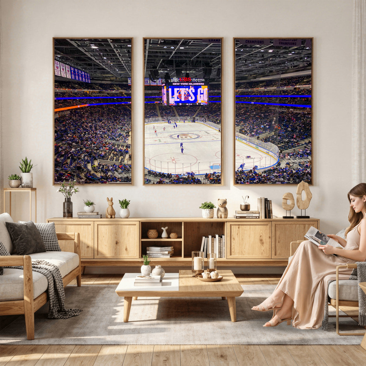 78692-MGV-CV-36X24 - UBS Arena Elmont New York Islanders Ice Hockey Wall Art, UBS Arena Elmont Wall Art Canvas Print