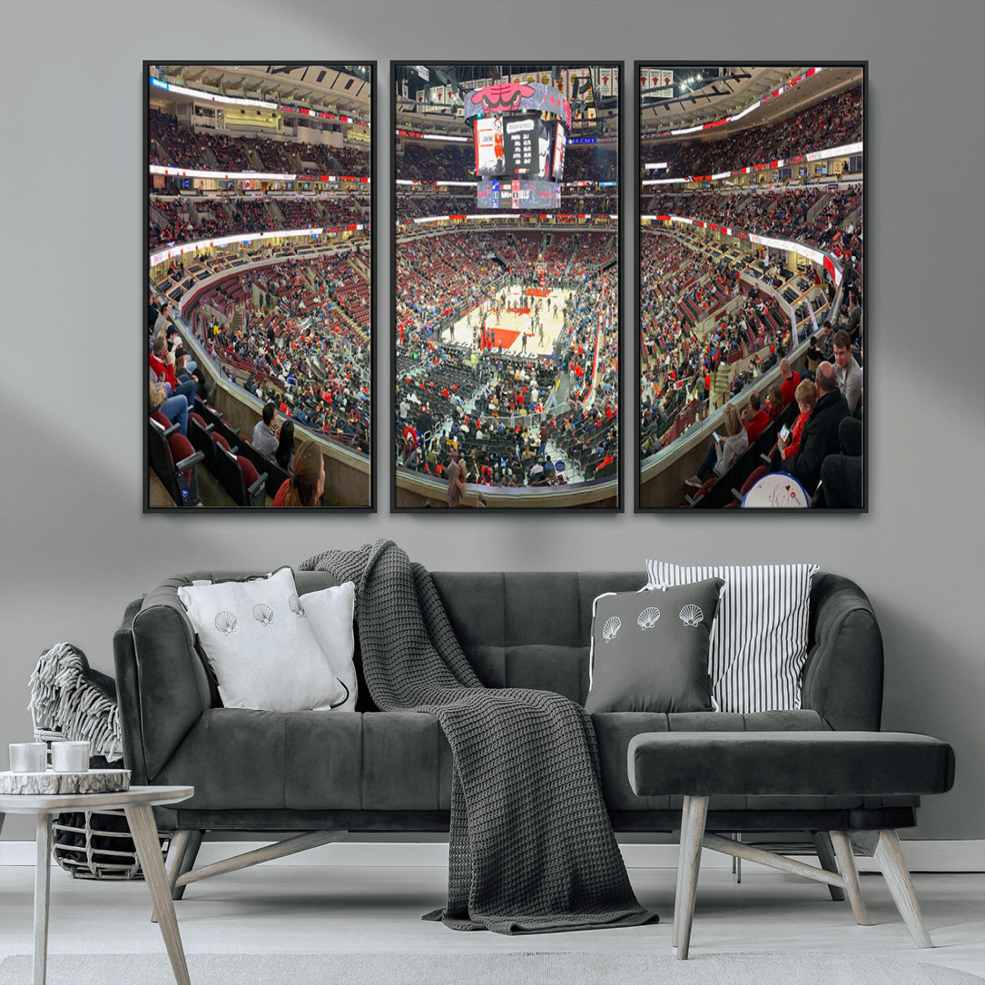 MGV-FC-48X32-3P - United Center Chicago Bulls Stadium Wall Art Canvas Print