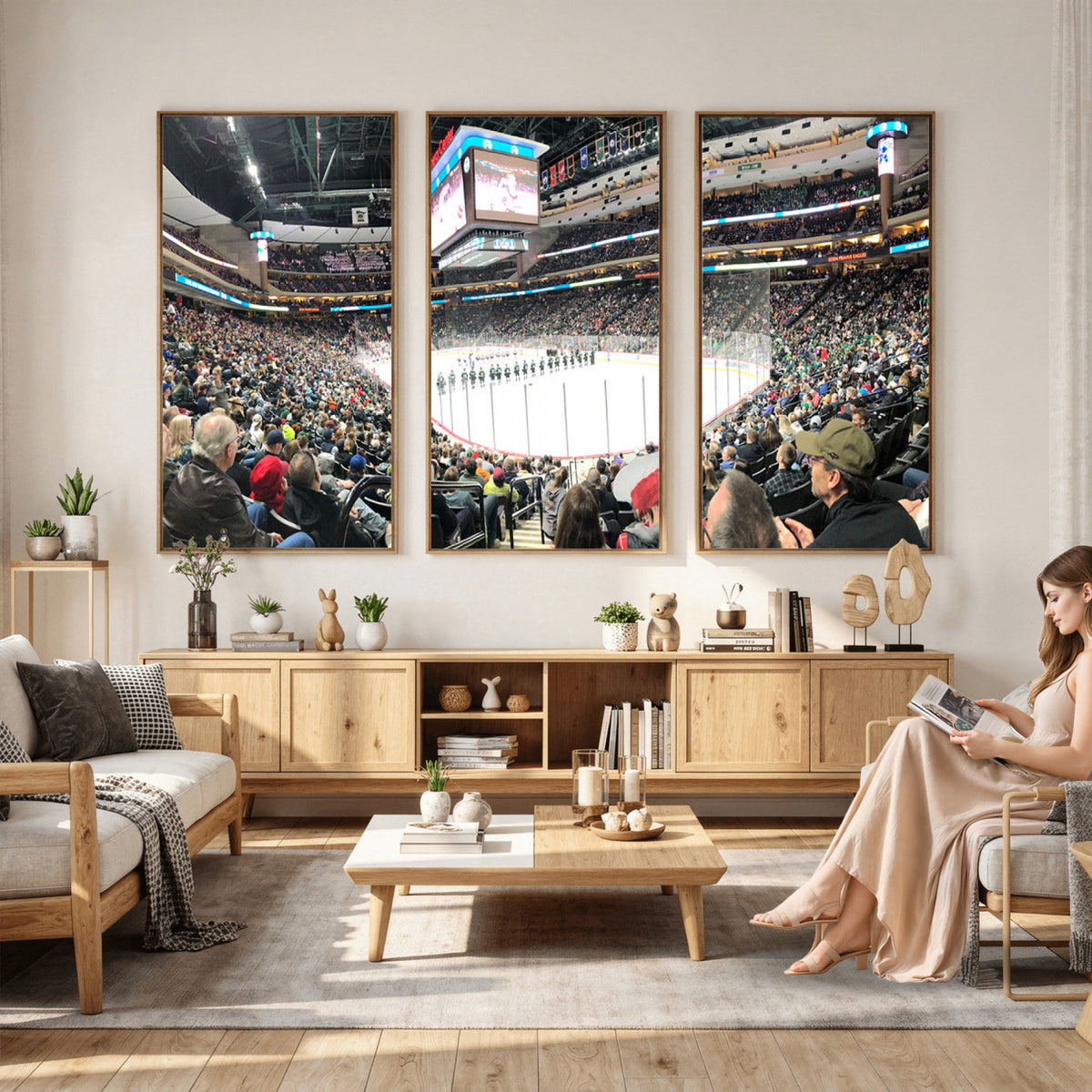 44414-MGV-CV-36X24 - Xcel Energy Center St Paul Minnesota Wild Ice Hockey Stadium
