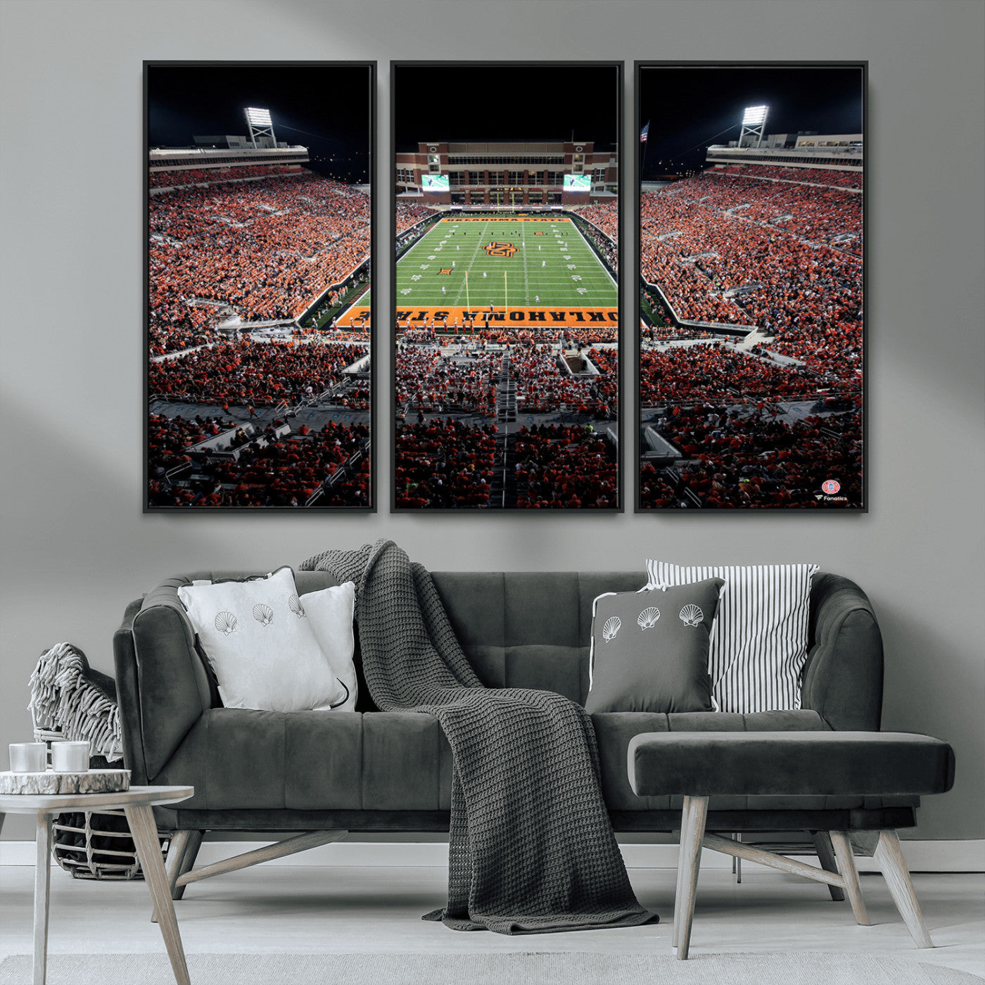 MGV-FC-48X32-3P - Boone Pickens Stadium Wall Art - Oklahoma State Cowboys Print