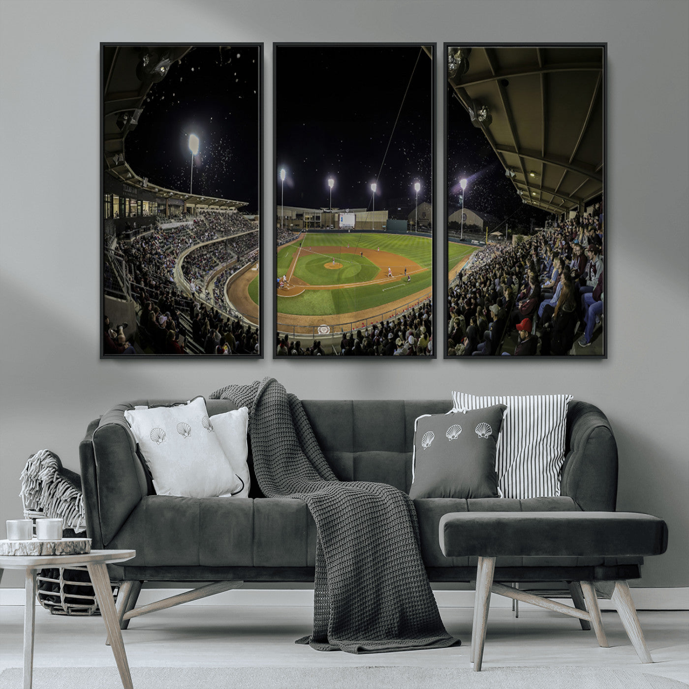 MGV-FC-48X32-3P - Olsen Field at Blue Bell Park - Texas A&M Aggies Baseball Stadium Wall Art Canvas Print