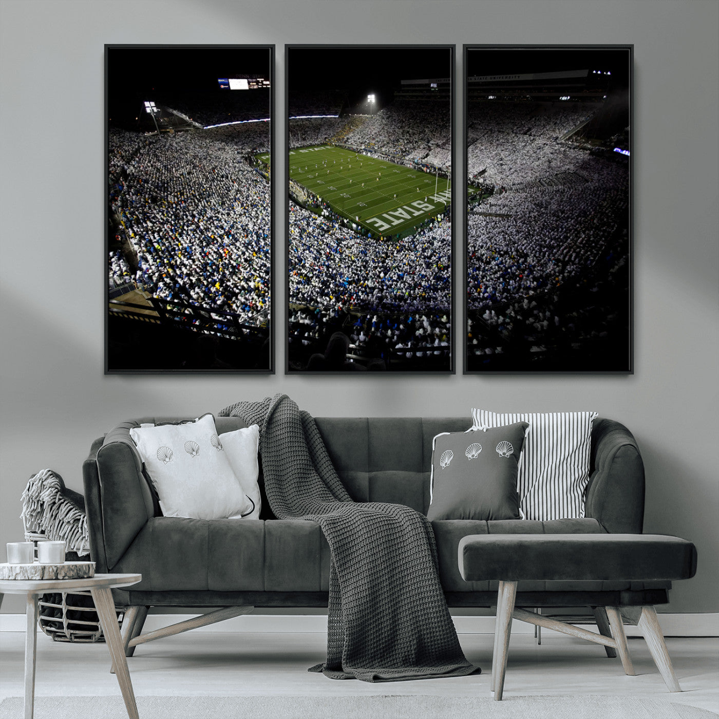 MGV-FC-48X32-3P - Penn State Football Stadium Wall Art - Beaver Stadium Canvas Print