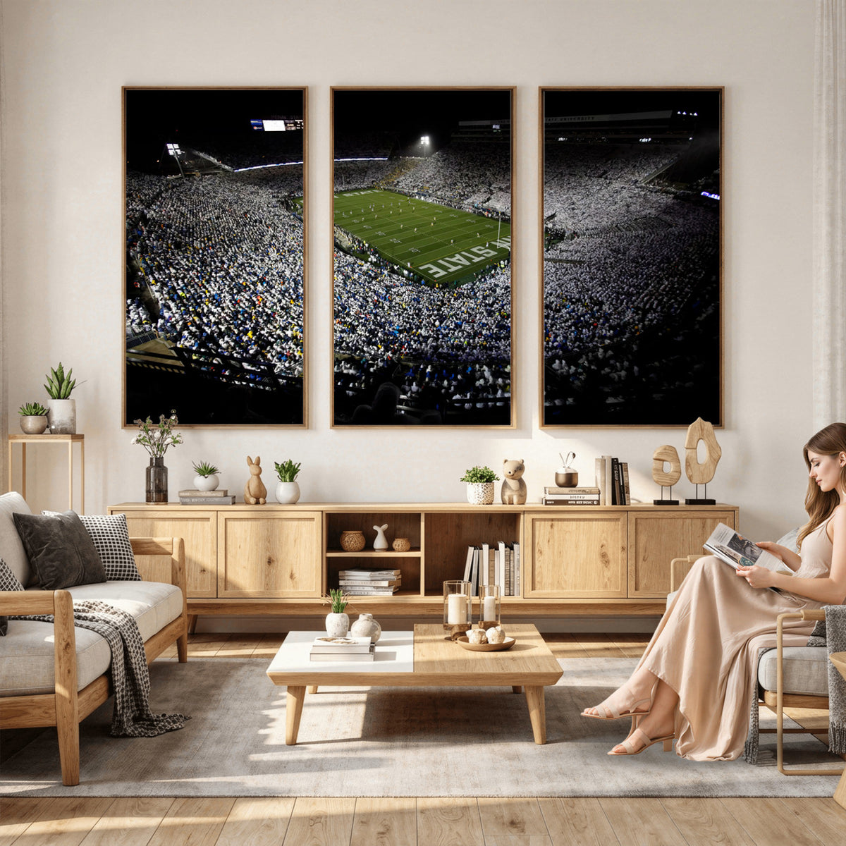 96825-MGV-CV-36X24 - Penn State Football Stadium Wall Art - Beaver Stadium Canvas Print