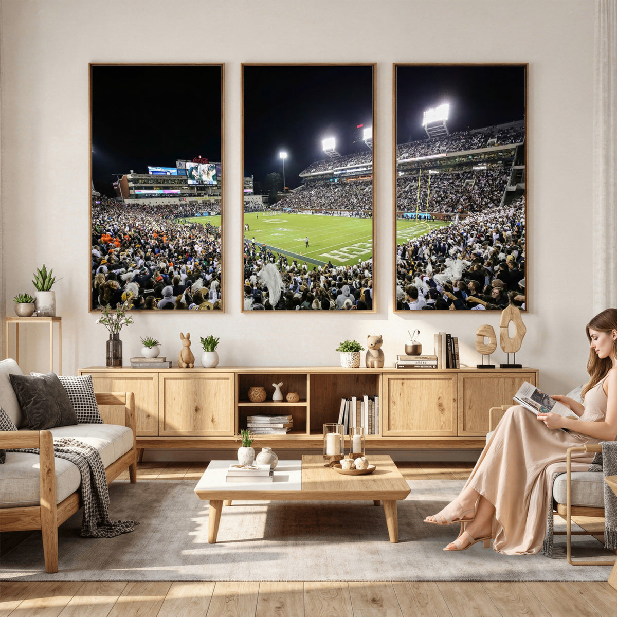 49339-MGV-CV-36X24 - Georgia Tech Yellow Jackets Football Team Print, Atlanta