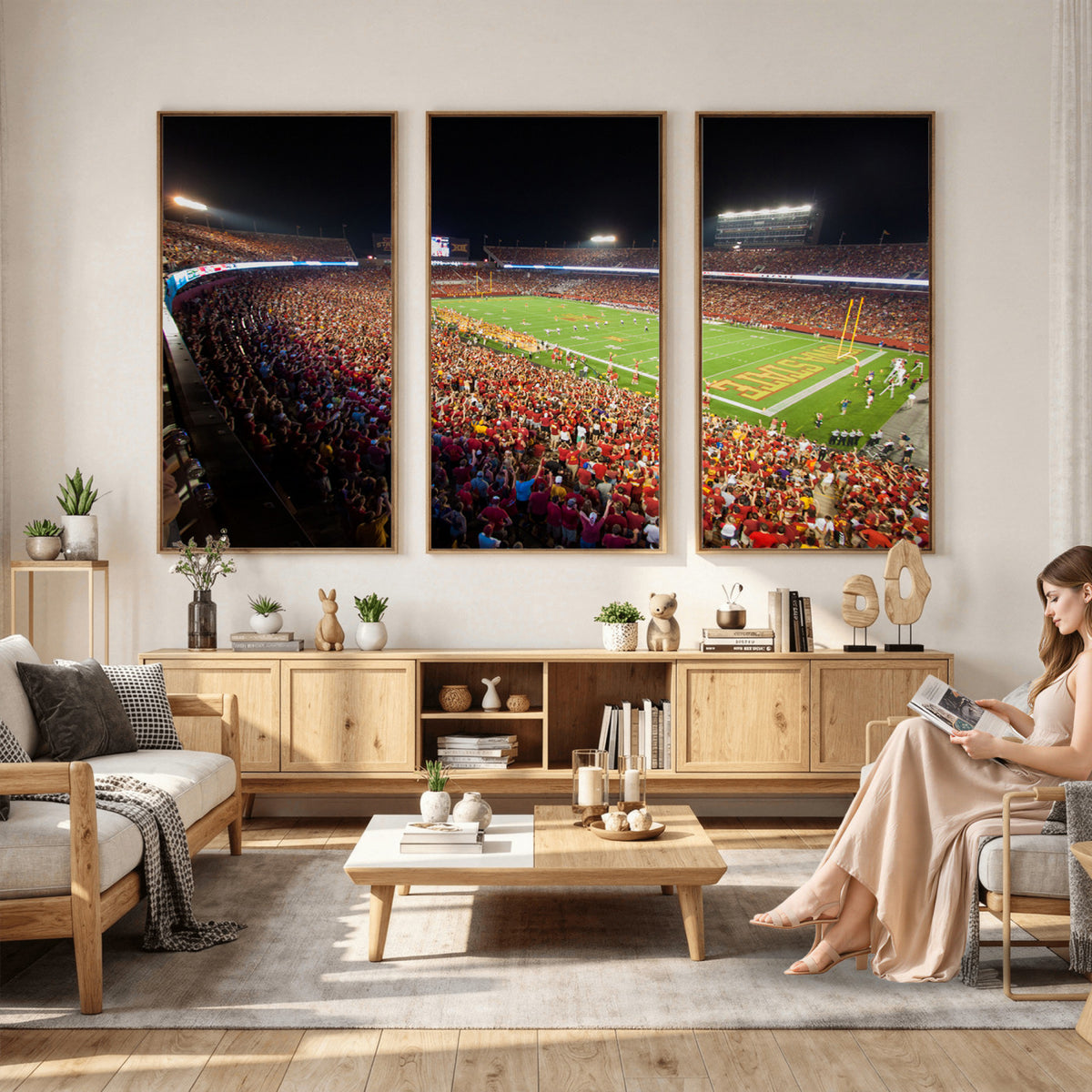 35139-MGV-CV-36X24 - Iowa State University Cyclones Canvas Print, Jack Trice Stadium