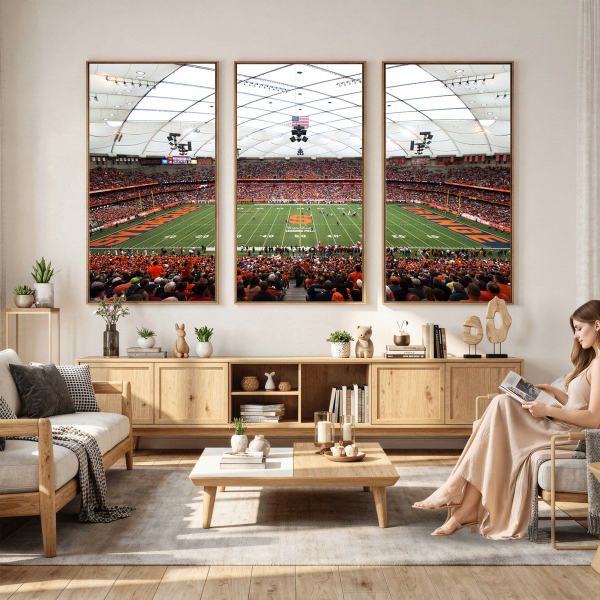 78104-MGV-CV-36X24 - Syracuse University Orange Football Team Print, Syracuse