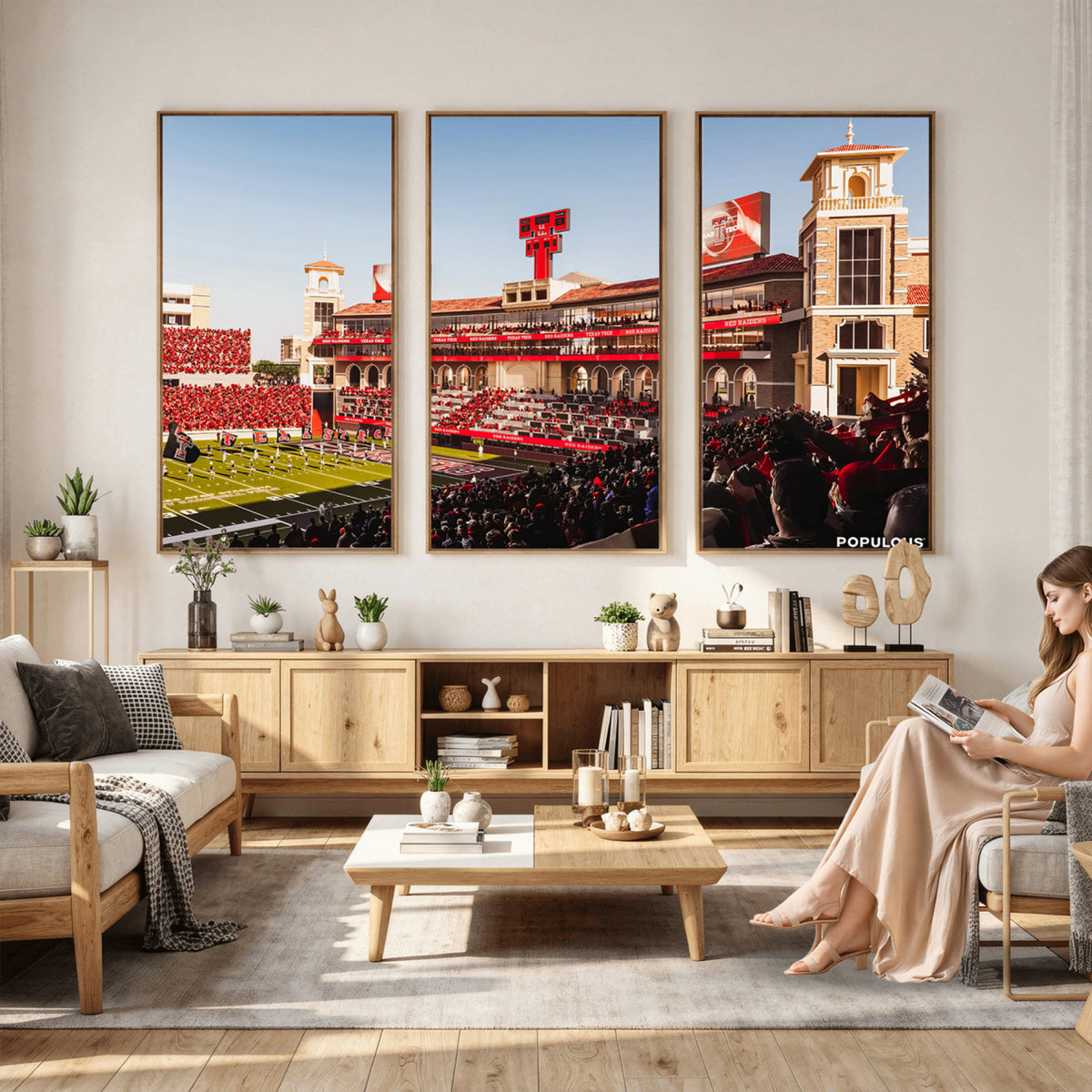89744-MGV-CV-36X24 - Jones AT&T Stadium Texas Tech Red Raiders Wall Art