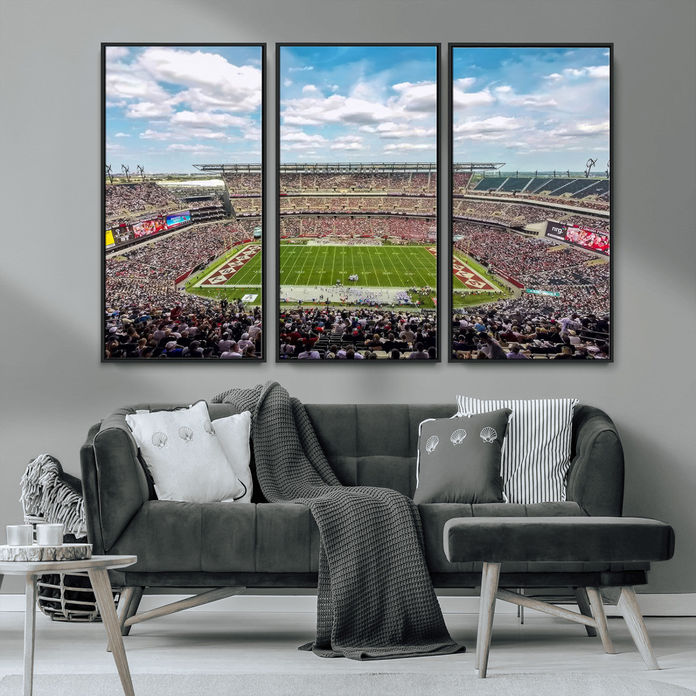 MGV-FC-48X32-3P - The Temple University Owls Athletics Team Print - Philadelphia Lincoln Financial Field Stadium Wall