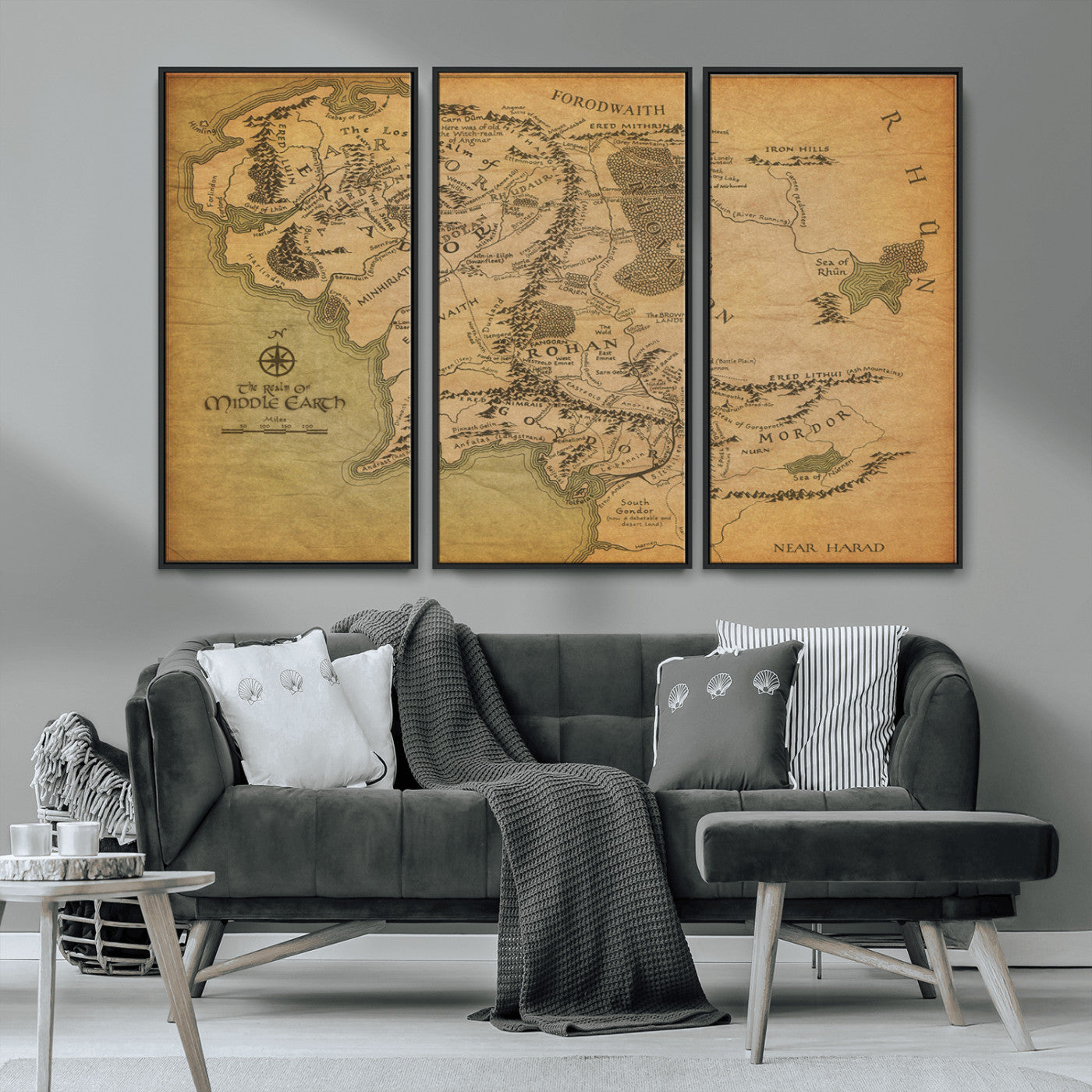MGV-FC-48X32-3P - Push Pin World Map Canvas Print – Framed Wall Art for Couples to Track Their Travels – Anniversary
