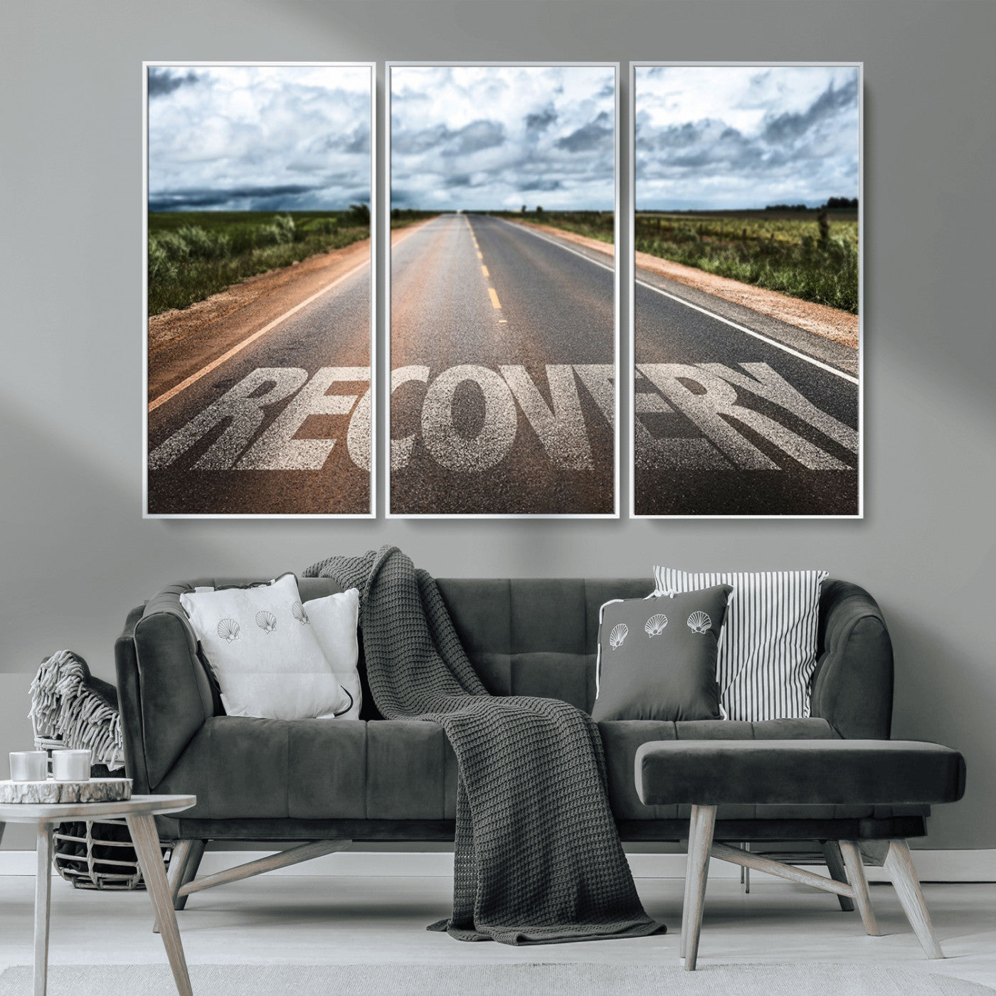 MGV-FC-48X32-3P - Recovery Road Wall Art Canvas Print