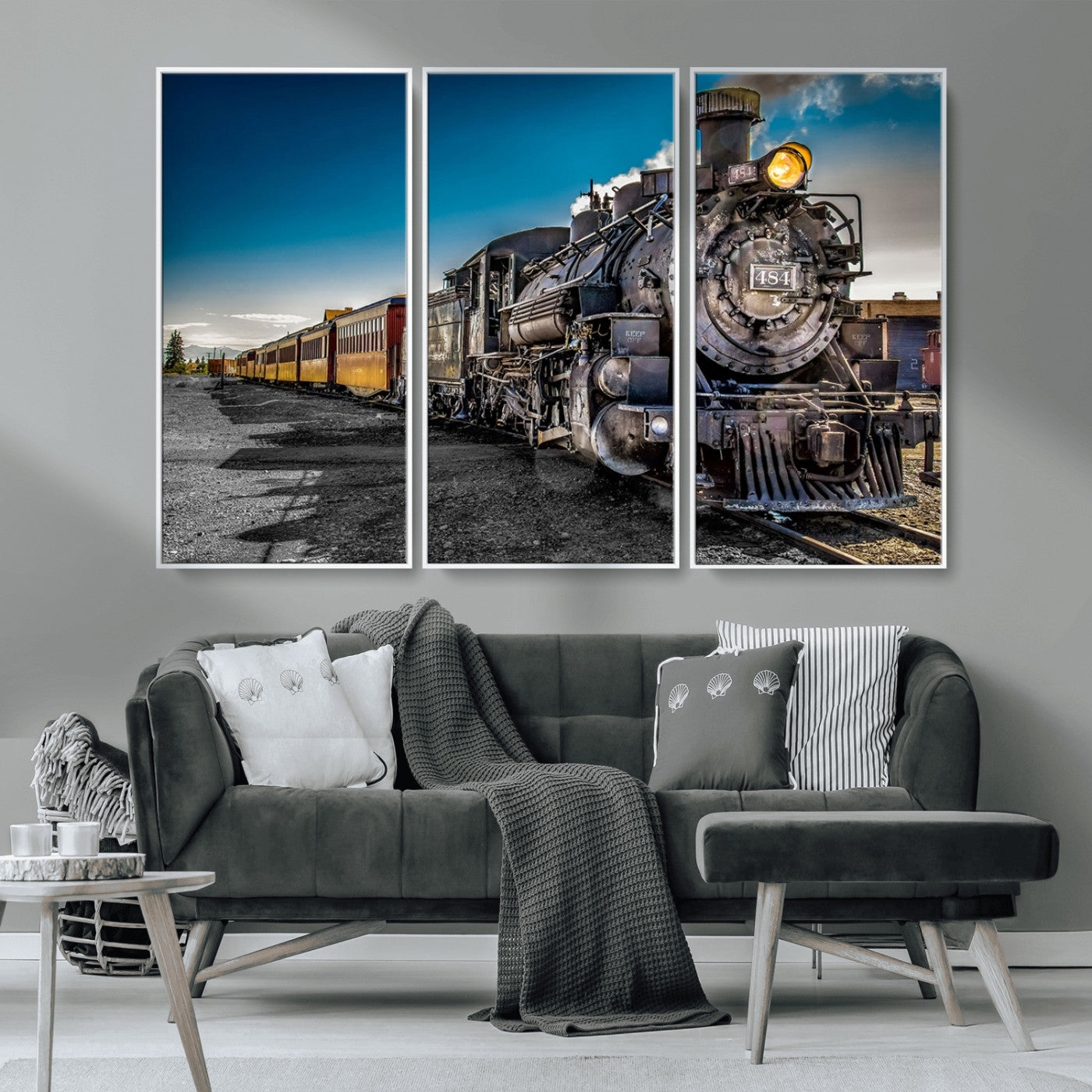 MGV-FC-48X32-3P - Train Wall Art Canvas Print