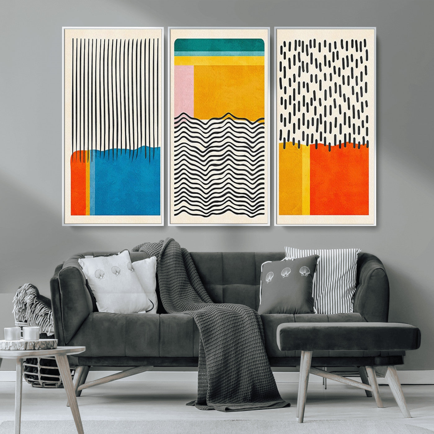 MGV-FC-48X32-3P - Canvas Print Wall Art Abstract Illustrs Art Boho