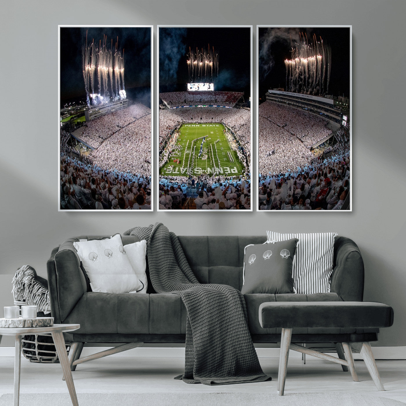 MGV-FC-48X32-3P - Penn Stadium Football Wall Art Canvas Print, Pennsylvania University Football Stadium
