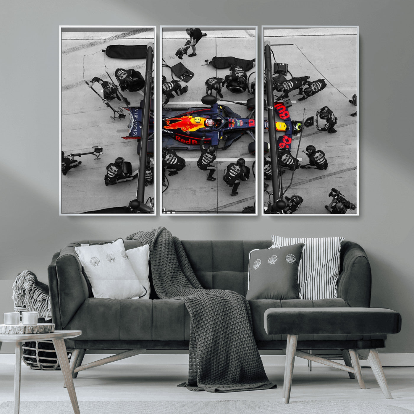 MGV-FC-48X32-3P - RedBull Formula 1 Canvas Wall Art Print