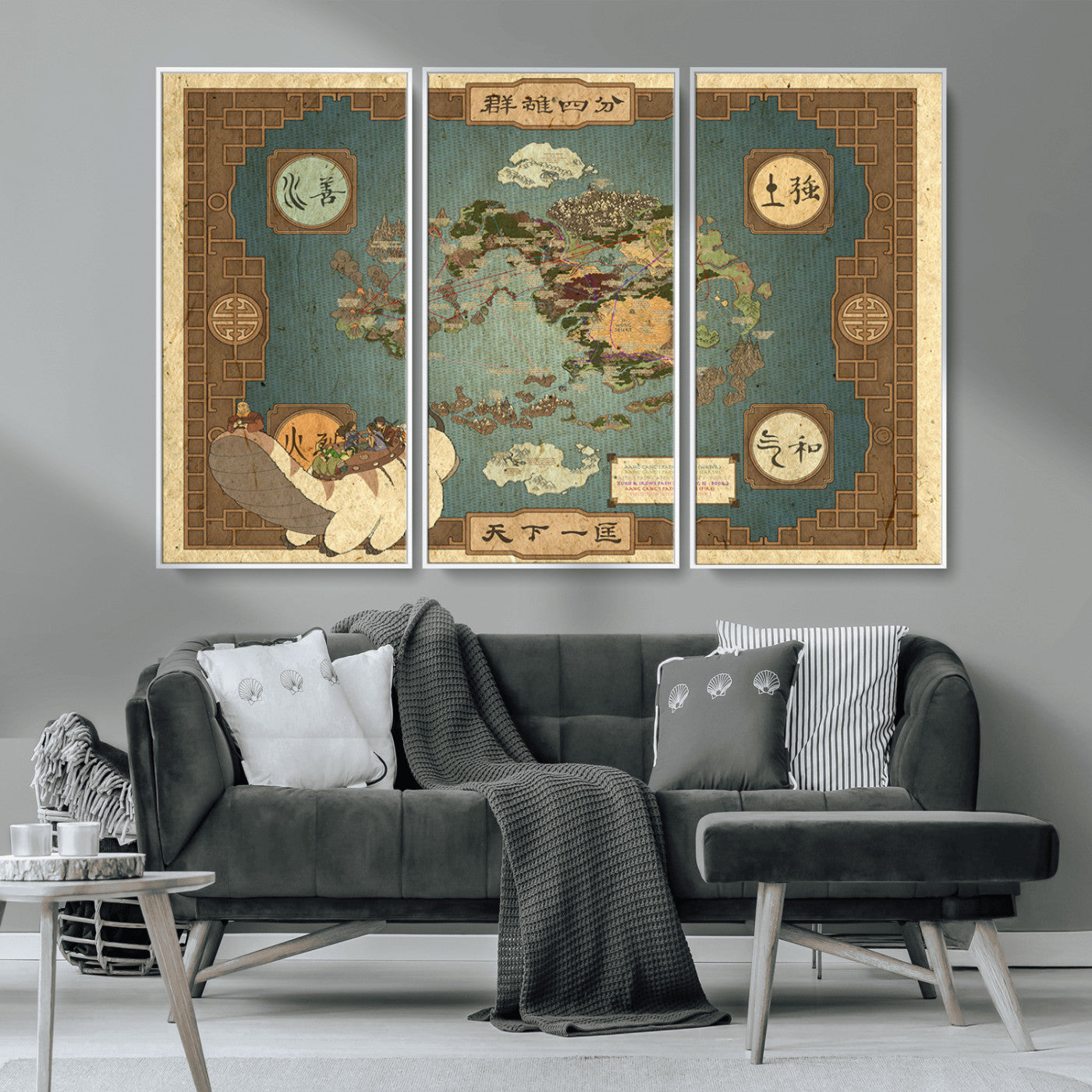 MGV-FC-48X32-3P - Push Pin World Map Canvas Print – Framed Wall Art for Couples to Track Their Travels – Anniversary