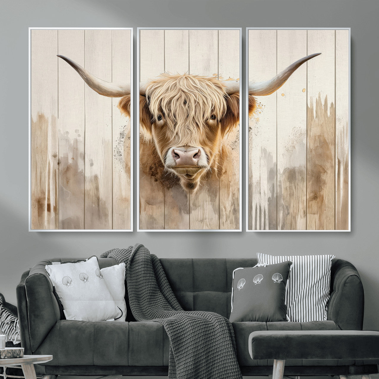 83059-MGV-CV-36X24 - Vibrant Autumn Landscape Canvas Wall Art - Fall Foliage and Mountain View Print for Home, Farmhouse, and Cozy Cabin Decor, Ready to Hang