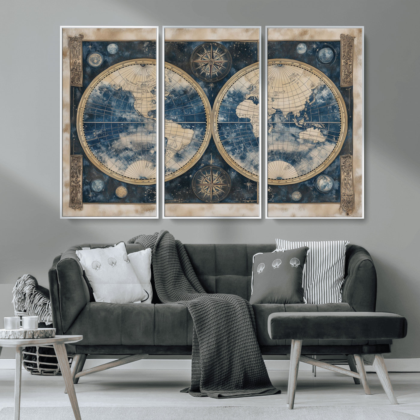 MGV-FC-48X32-3P - World Map Canvas Print