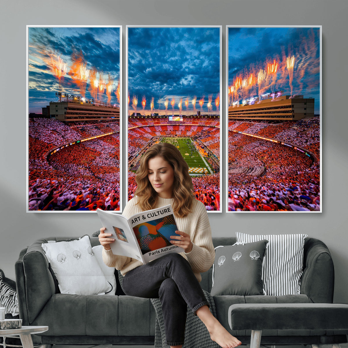 94266219-MGV-CV-36X24 - Tennessee Neyland Stadium Wall Art, Sports Arena Canvas