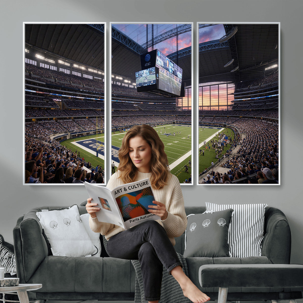 25449193-MGV-CV-36X24 - Stadium Wall Art Canvas Print