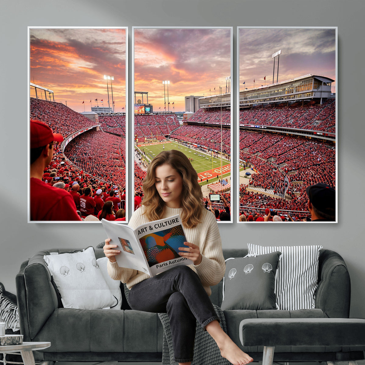 94754966-MGV-CV-36X24 - Stadium Wall Art Canvas Print
