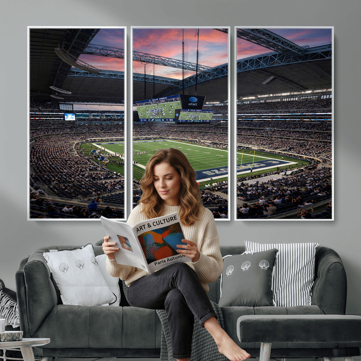 11530179-MGV-CV-36X24 - Stadium Wall Art Canvas Print