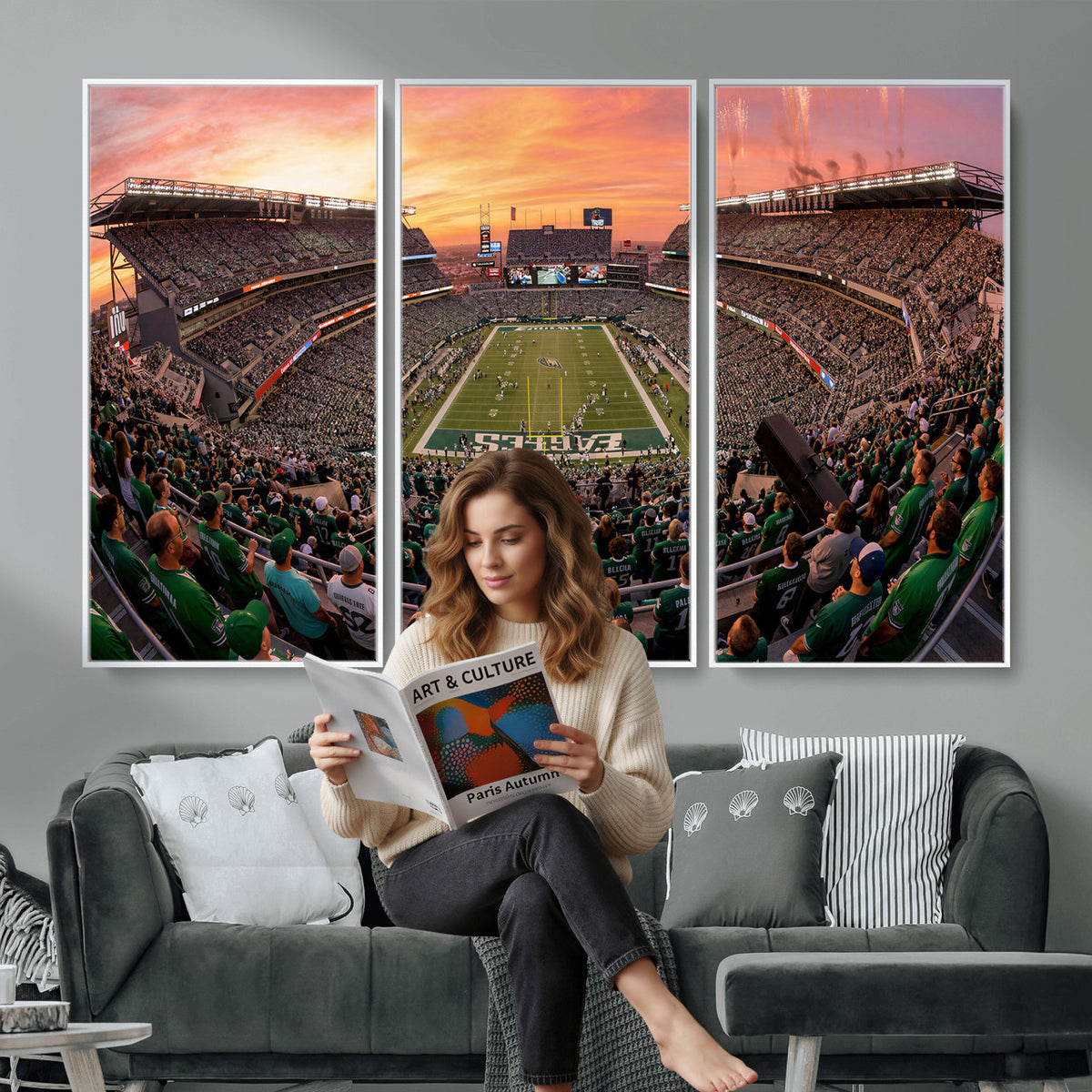 24458374-MGV-CV-36X24 - Stadium Wall Art Canvas Print
