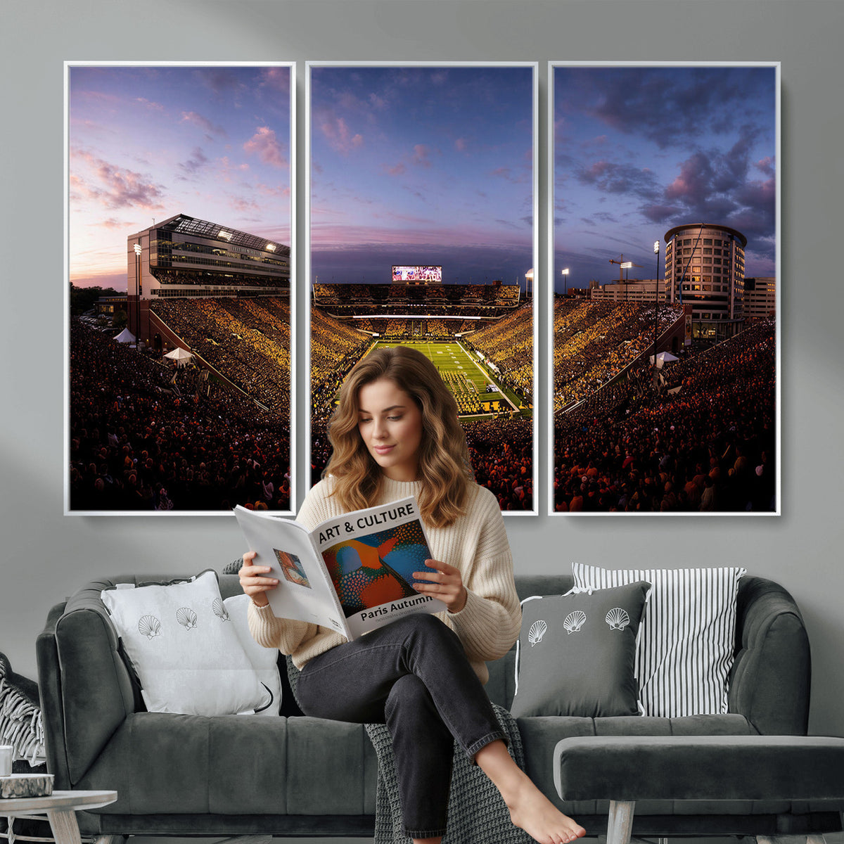 49683861-MGV-CV-36X24 - Stadium Wall Art Canvas Print