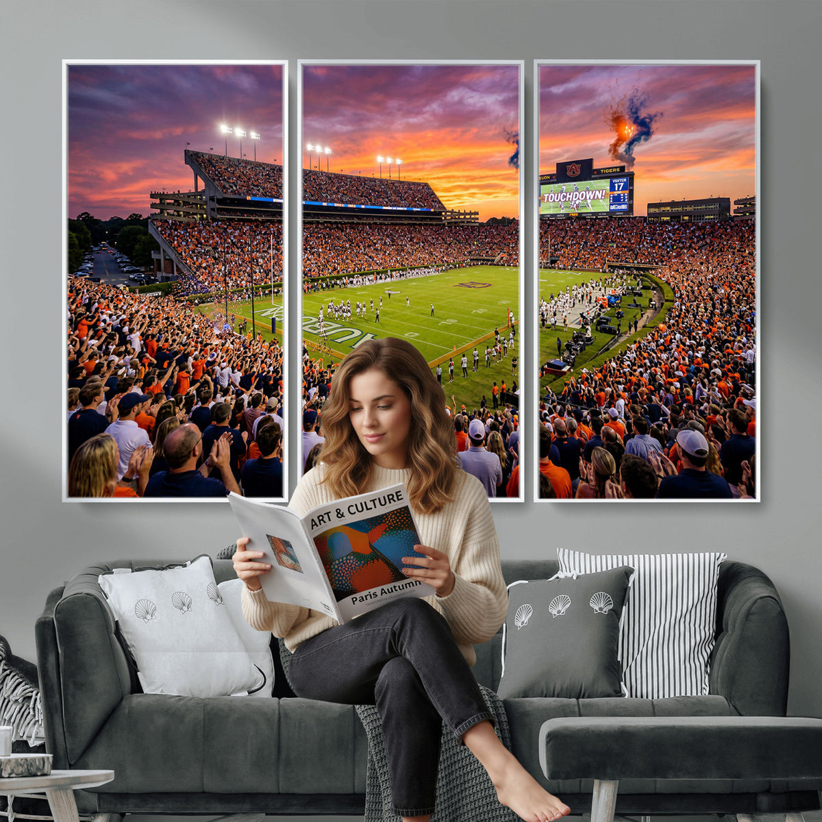 77756715-MGV-CV-36X24 - Stadium Wall Art Canvas Print