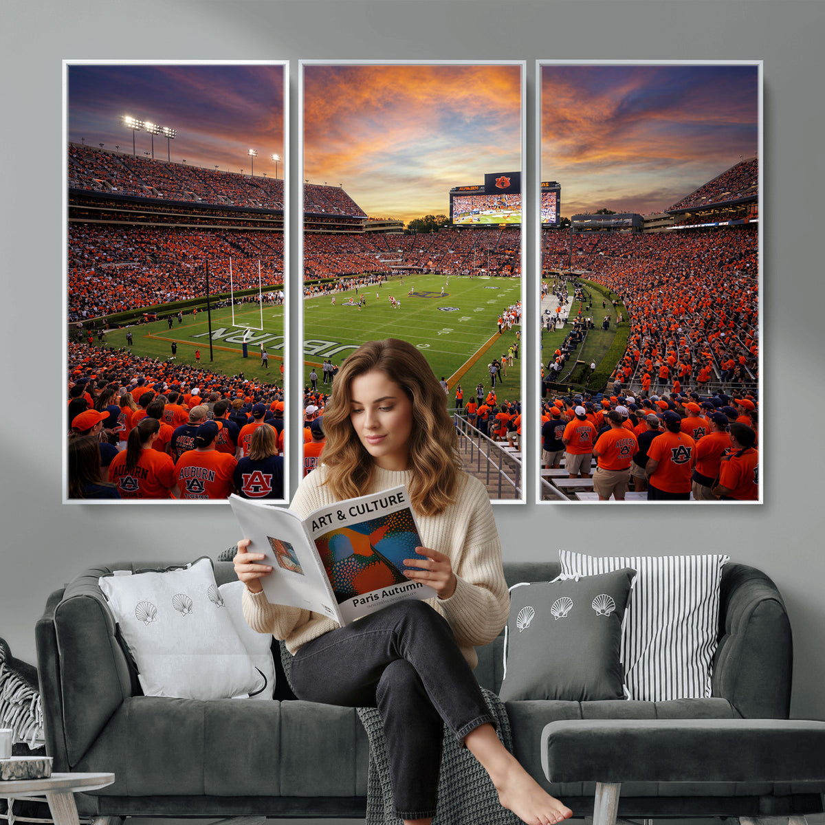 46347891-MGV-CV-36X24 - Stadium Wall Art Canvas Print