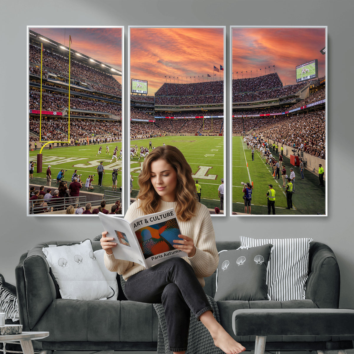 80055809-MGV-CV-36X24 - Stadium Wall Art Canvas Print