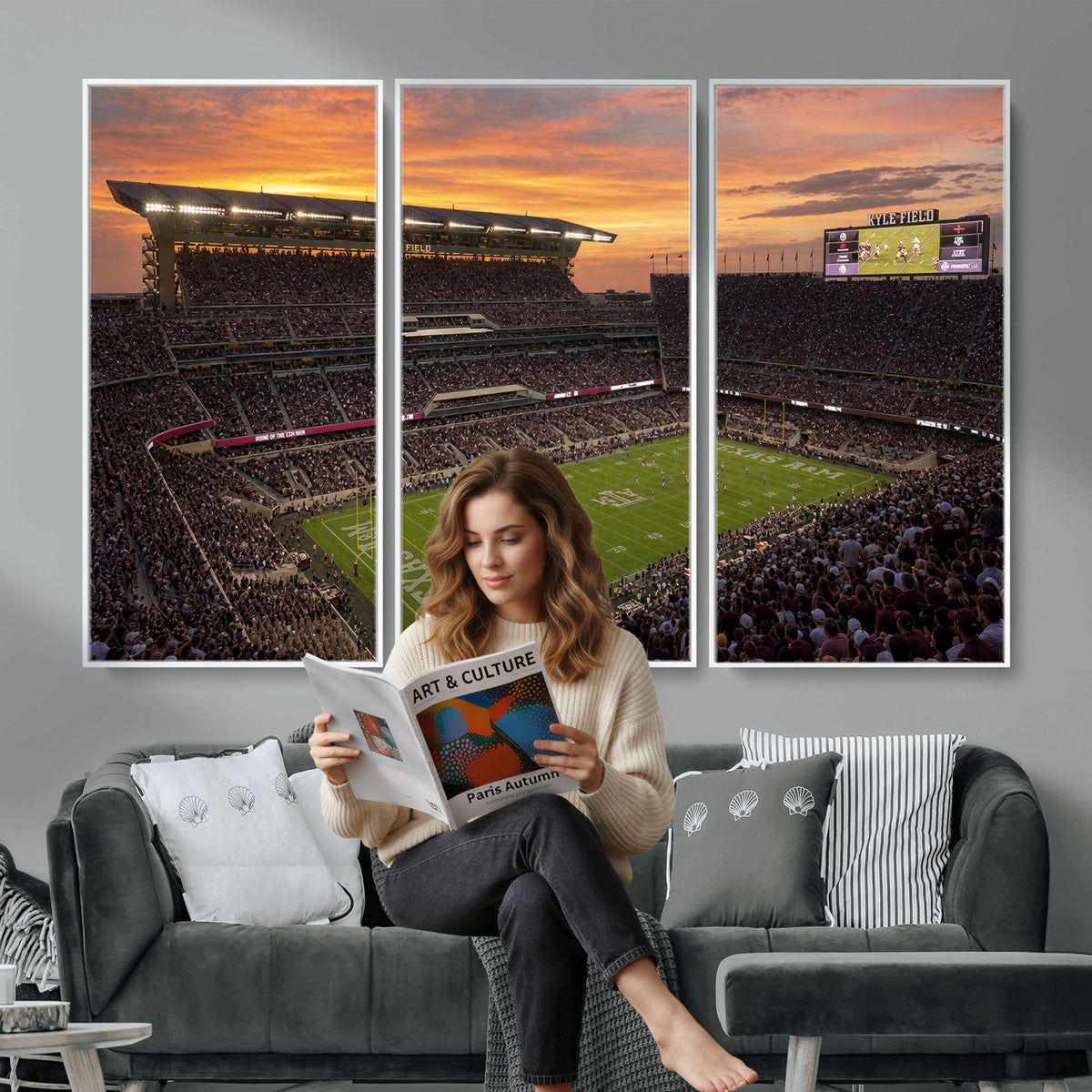 77401853-MGV-CV-36X24 - Stadium Wall Art Canvas Print