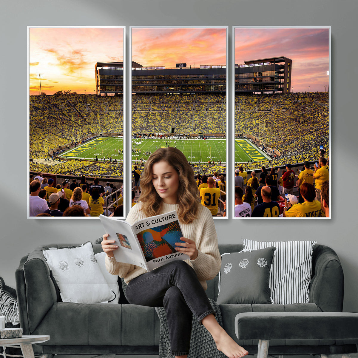 27265223-MGV-CV-36X24 - Stadium Wall Art Canvas Print