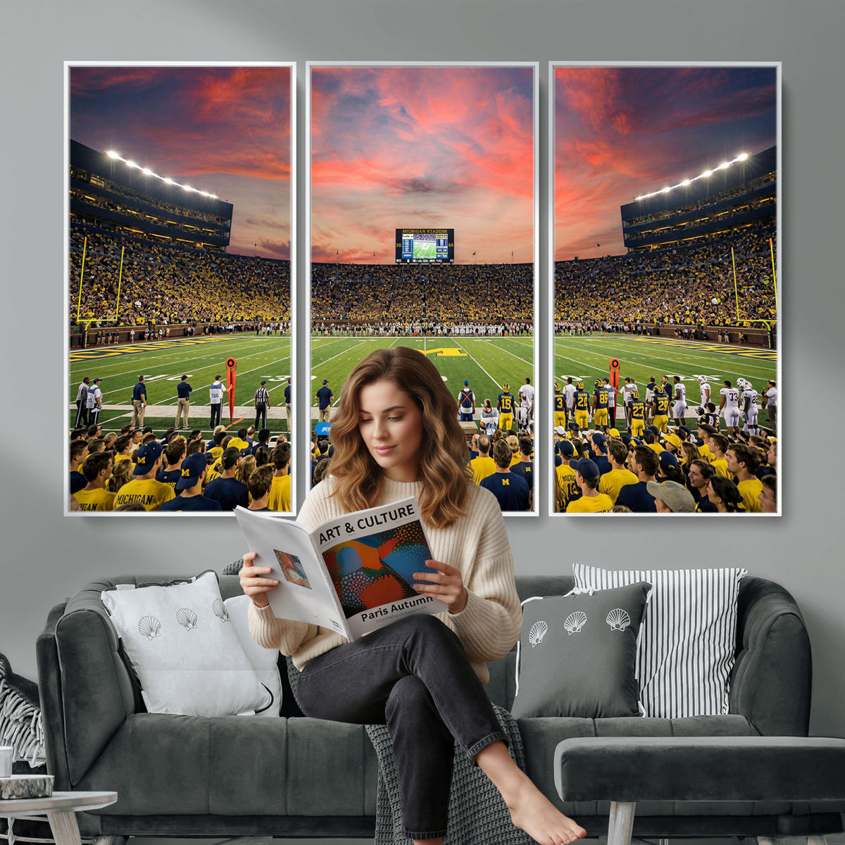 47185949-MGV-CV-36X24 - Stadium Wall Art Canvas Print