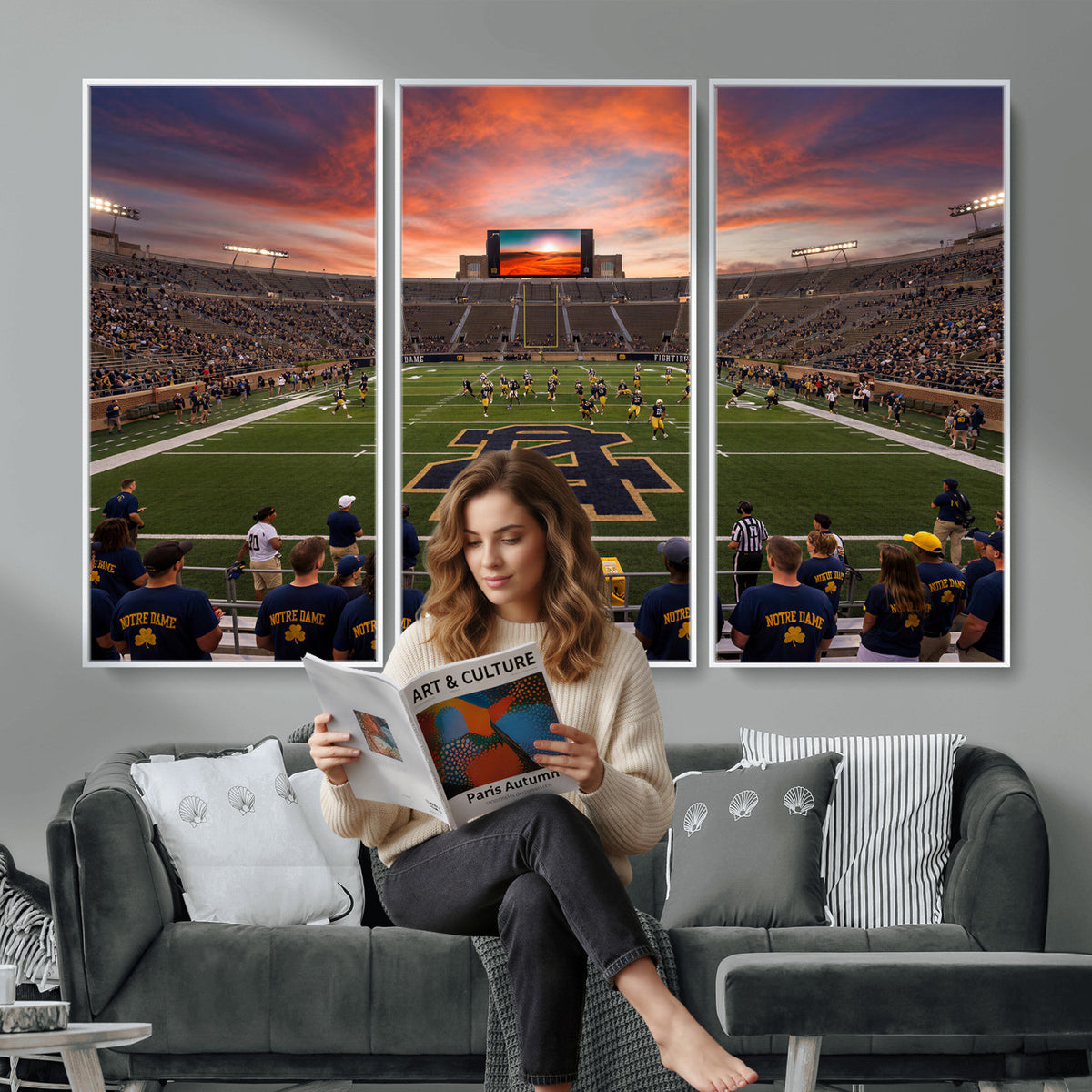 75411323-MGV-CV-36X24 - Stadium Wall Art Canvas Print