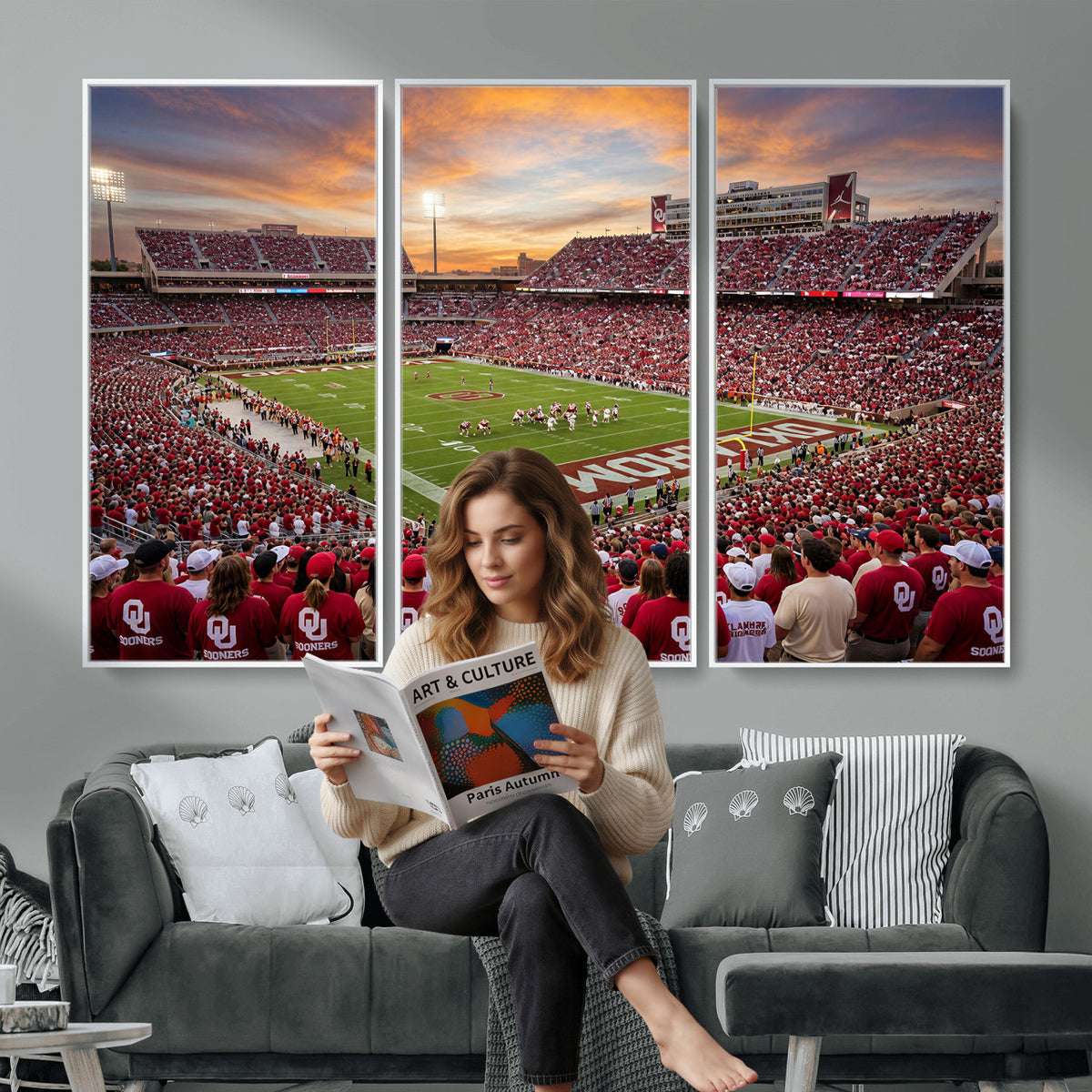 92718741-MGV-CV-36X24 - Stadium Wall Art Canvas Print