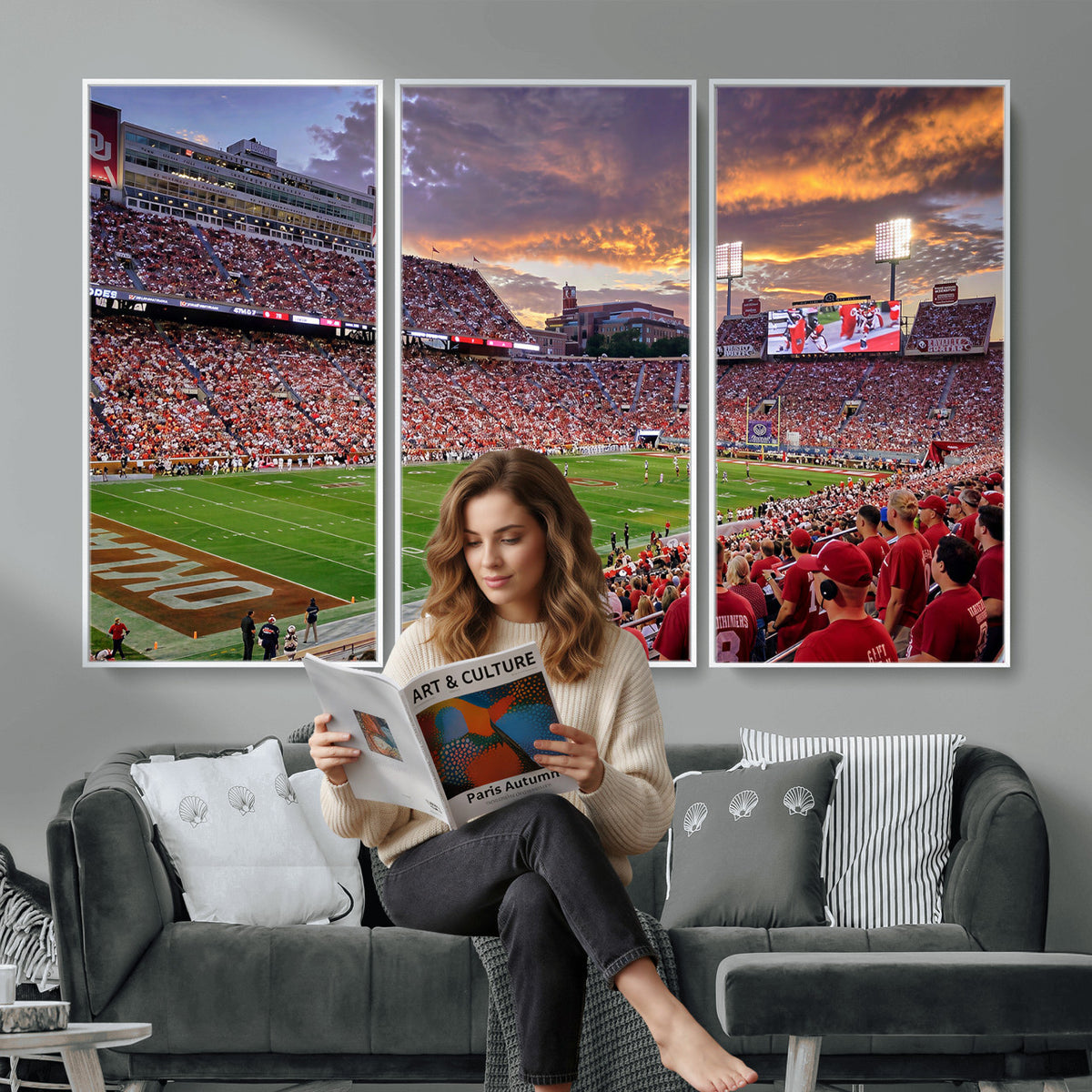 47794729-MGV-CV-36X24 - Stadium Wall Art Canvas Print