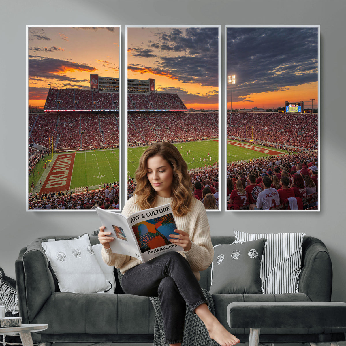 75444407-MGV-CV-36X24 - Stadium Wall Art Canvas Print