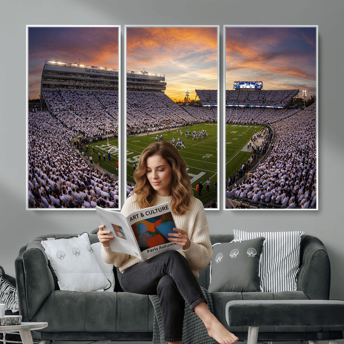 37485833-MGV-CV-36X24 - Stadium Wall Art Canvas Print