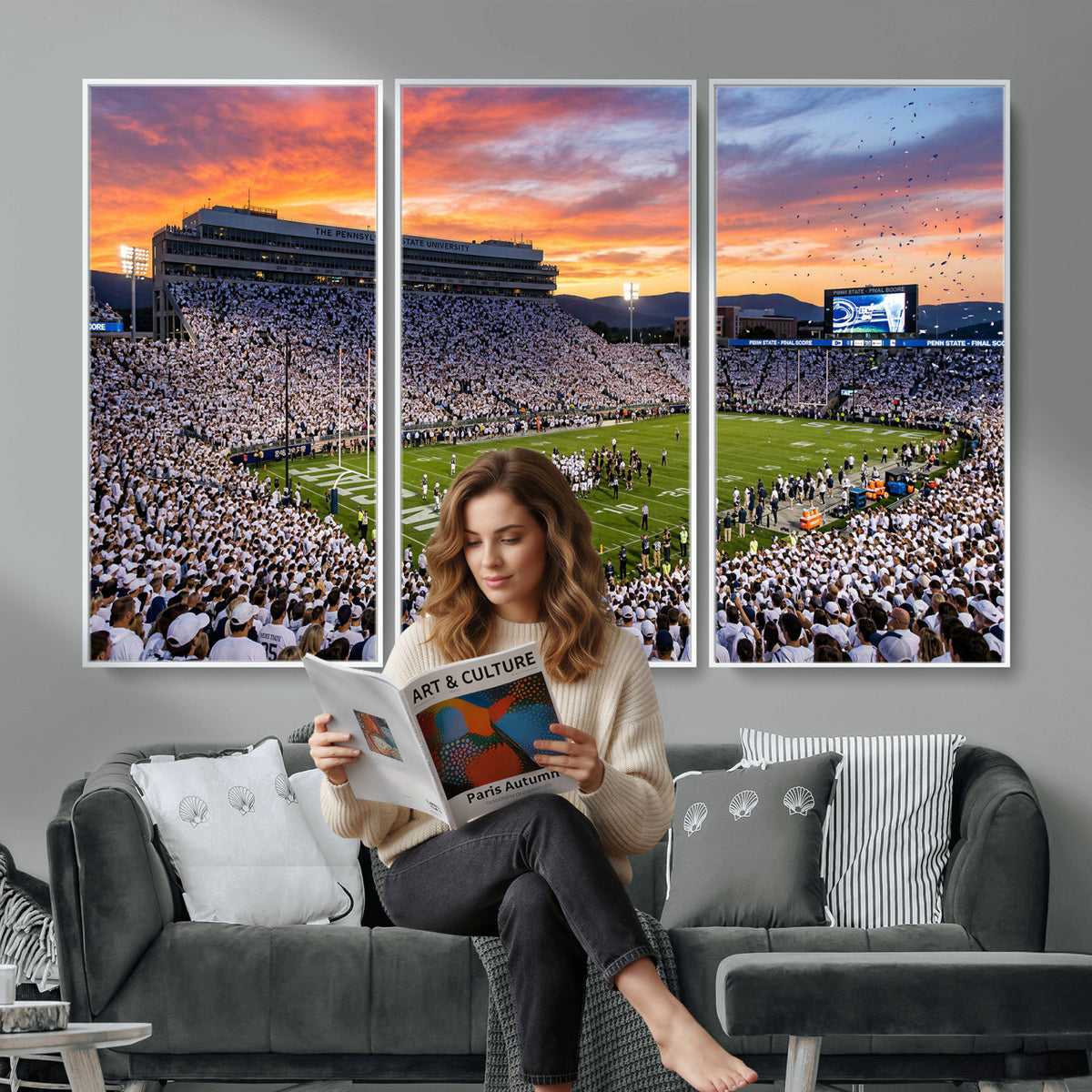 73603863-MGV-CV-36X24 - Stadium Wall Art Canvas Print