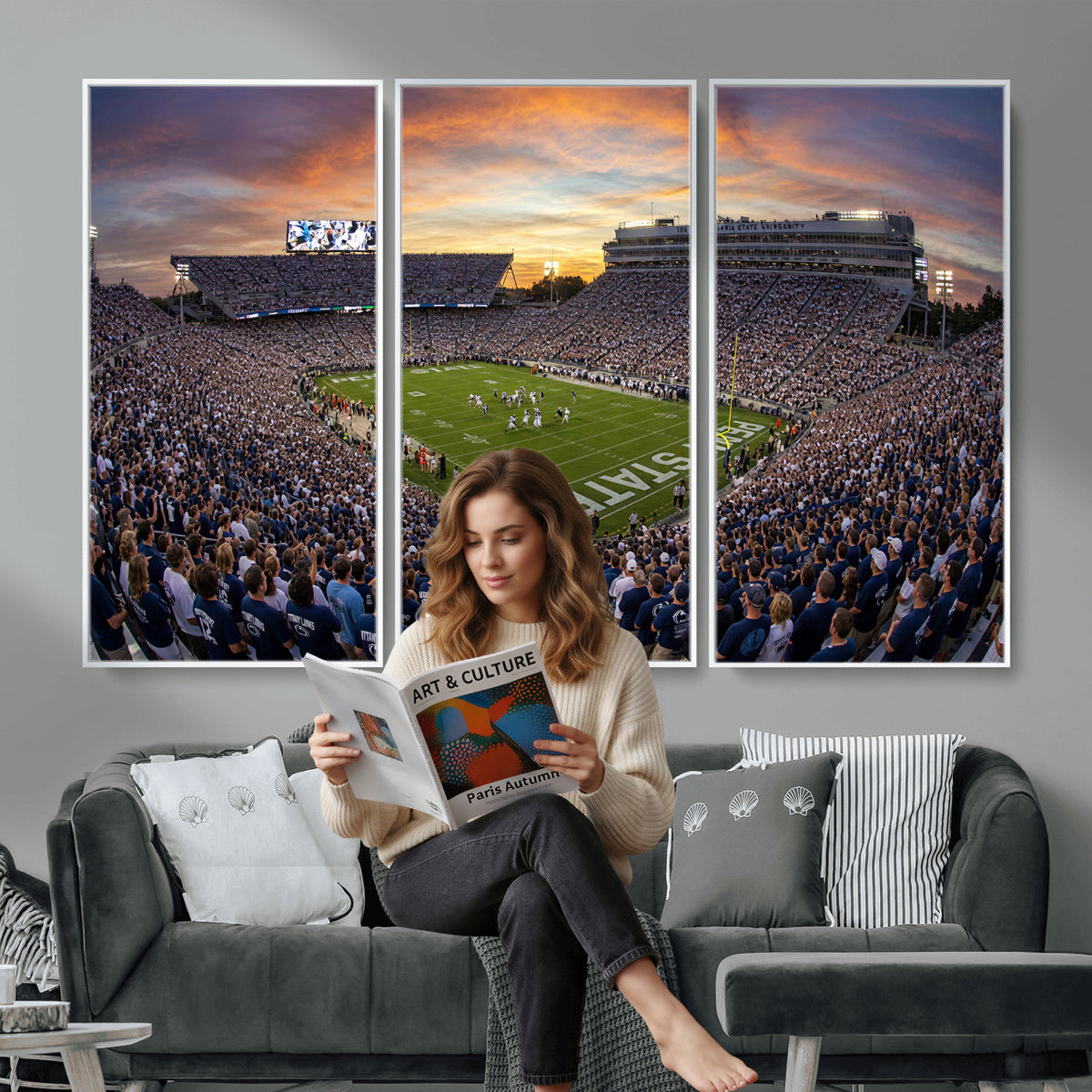 29008668-MGV-CV-36X24 - Stadium Wall Art Canvas Print
