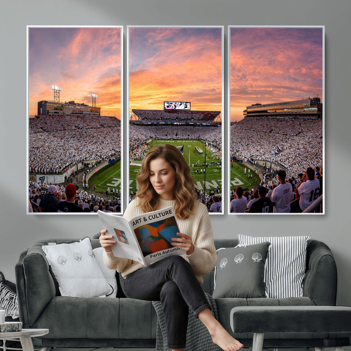 53161432-MGV-CV-36X24 - Stadium Wall Art Canvas Print