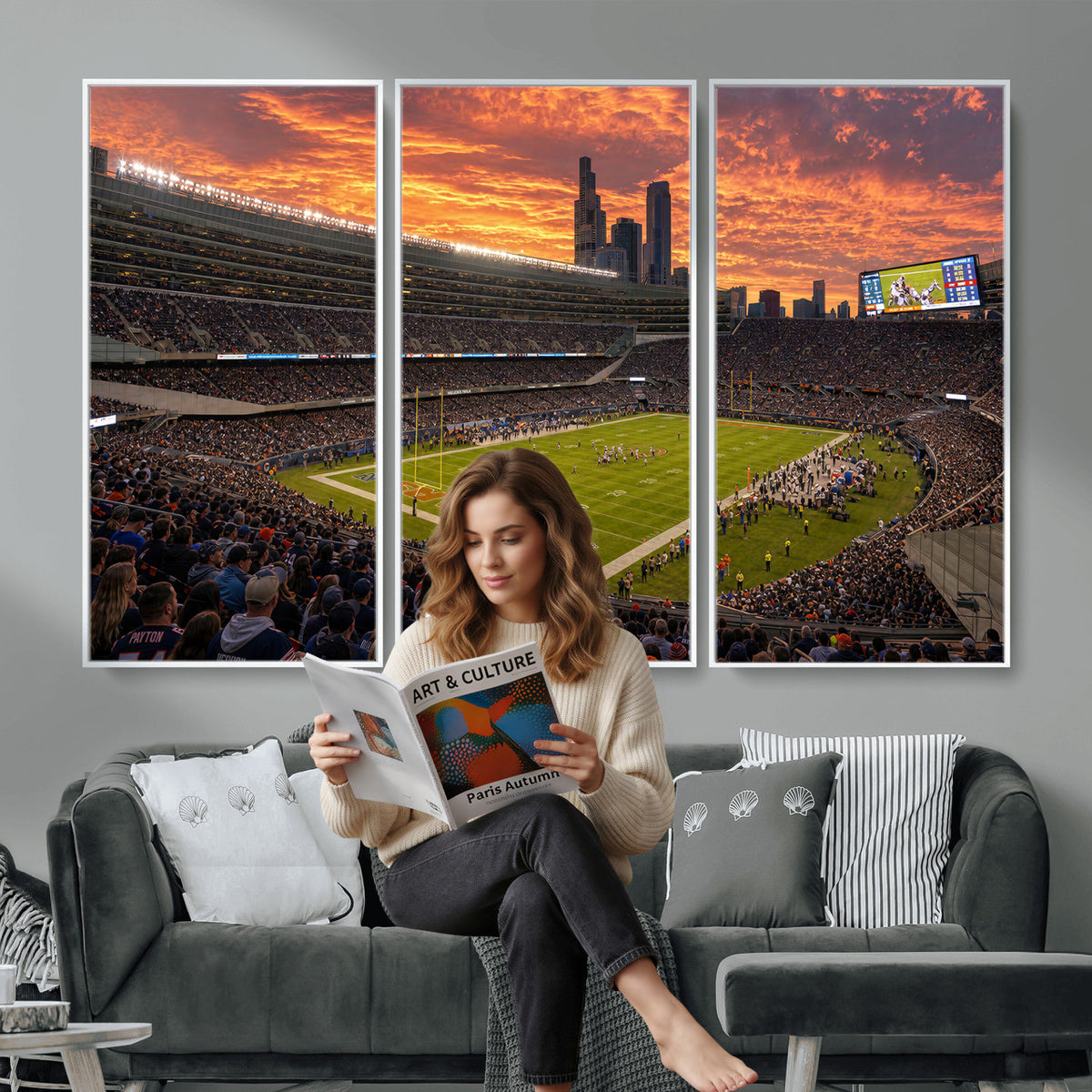 25159364-MGV-CV-36X24 - Stadium Wall Art Canvas Print