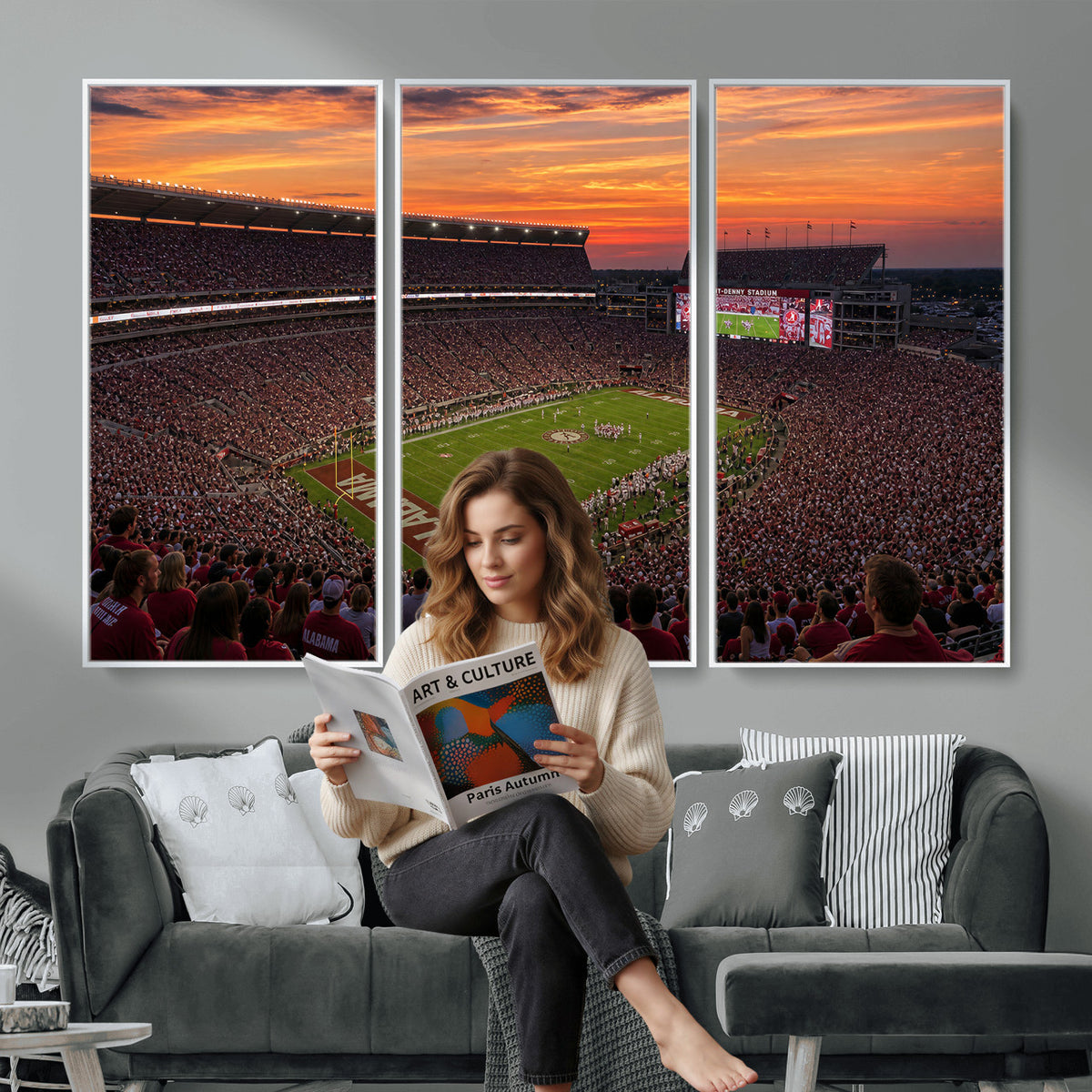 91782096-MGV-CV-36X24 - Stadium Wall Art Canvas Print