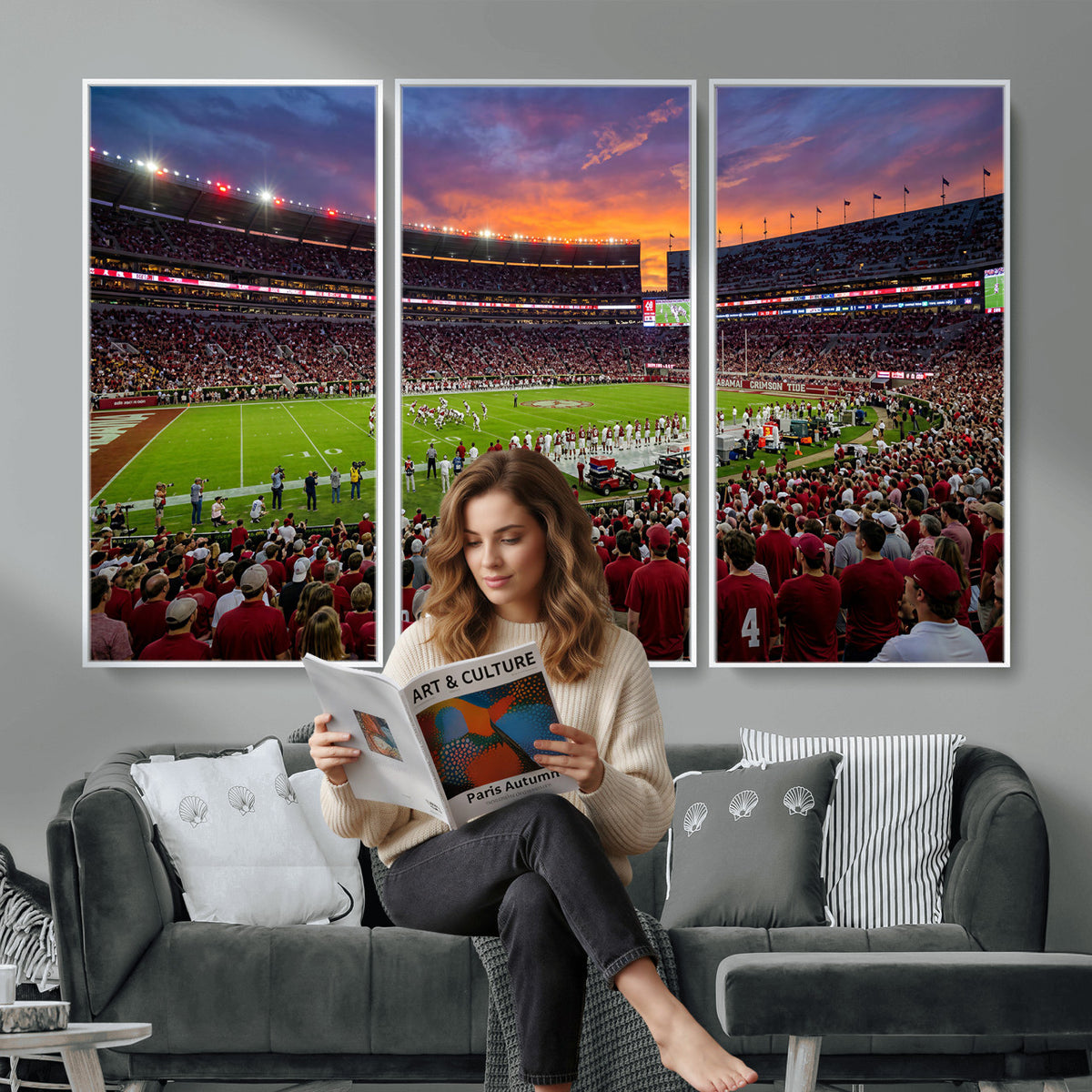 47822048-MGV-CV-36X24 - Stadium Wall Art Canvas Print