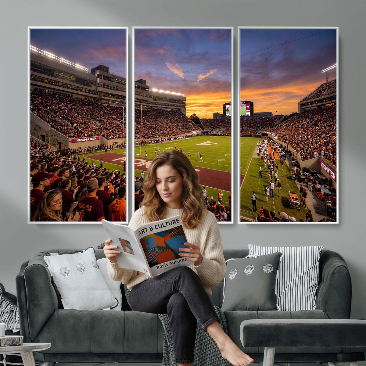 87141841-MGV-CV-36X24 - Stadium Wall Art Canvas Print