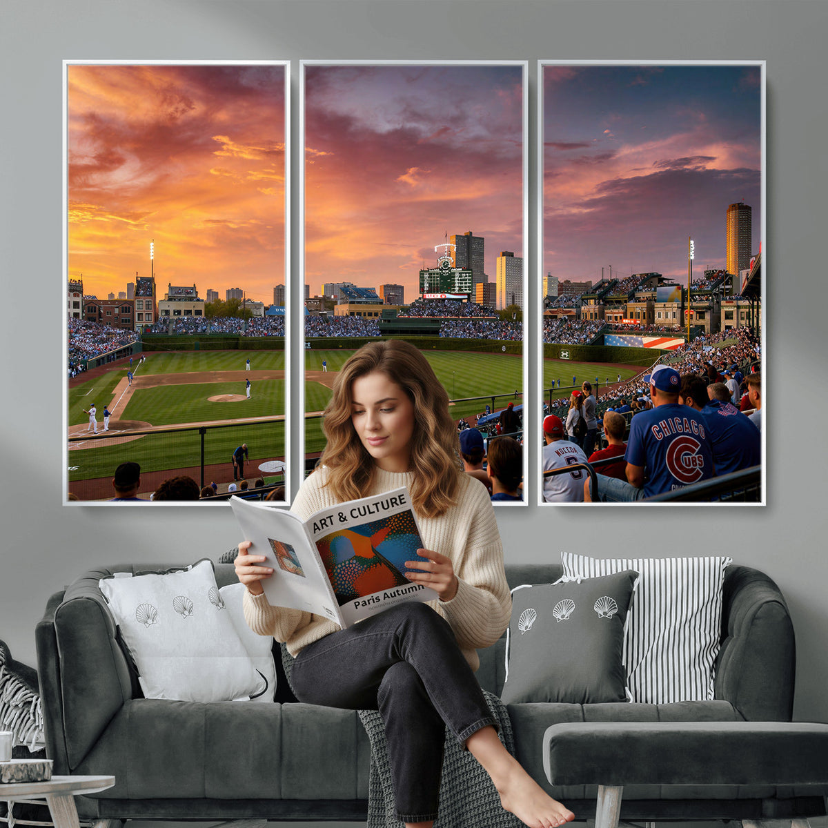 94073020-MGV-CV-36X24 - Stadium Wall Art Canvas Print