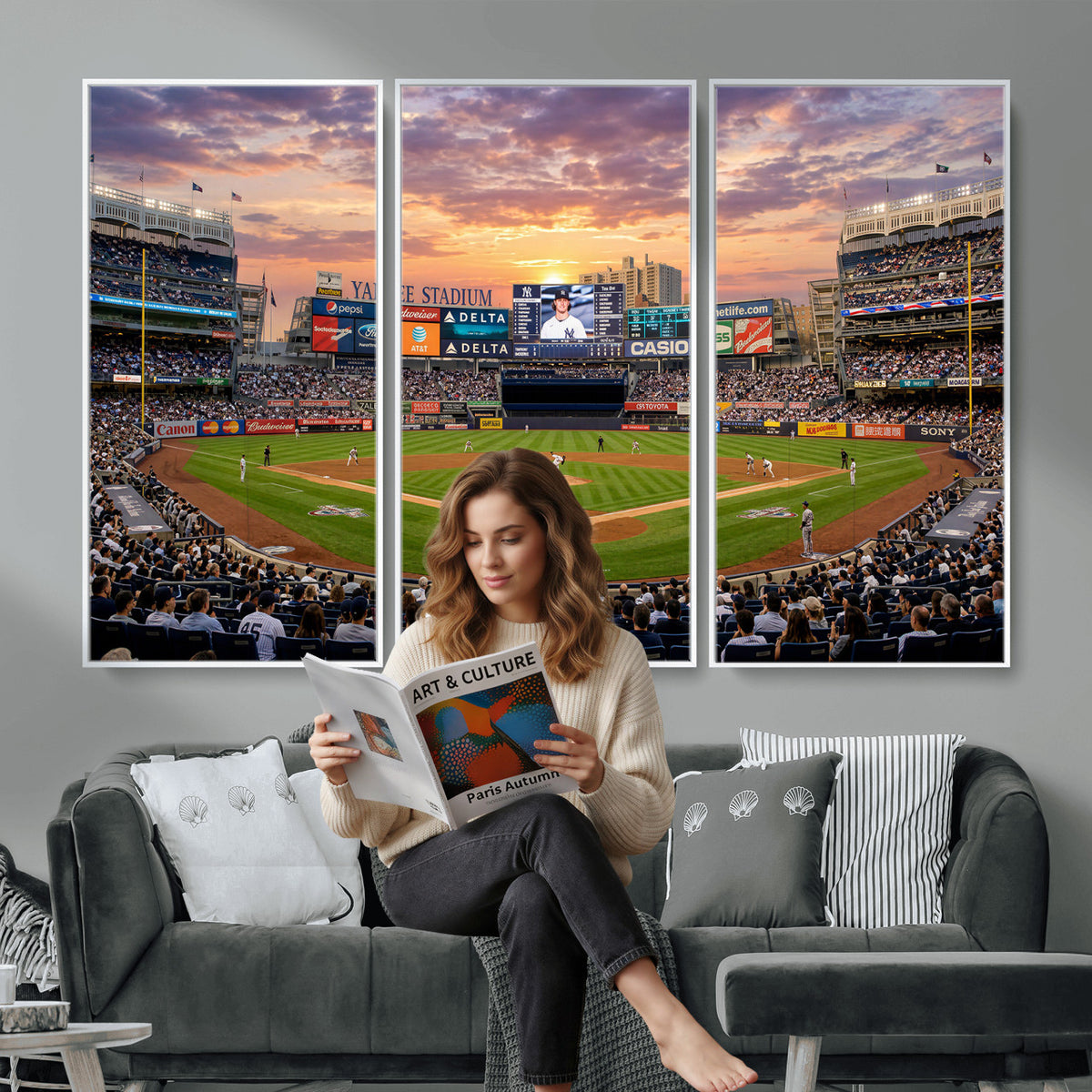 26297292-MGV-CV-36X24 - Stadium Wall Art Canvas Print