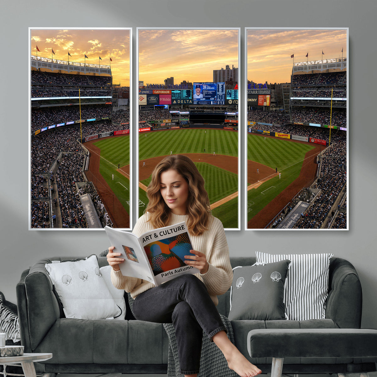 17396699-MGV-CV-36X24 - Stadium Wall Art Canvas Print